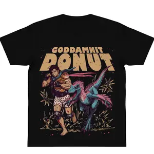 Dungeon Crawler Carl Donut Mongo Sci-Fi graphic tees y2k cotton fashion Streetwear Comfort Shortsleeve Casual Top Trending Classic fan Gift Easy Care Machine Wash Safe