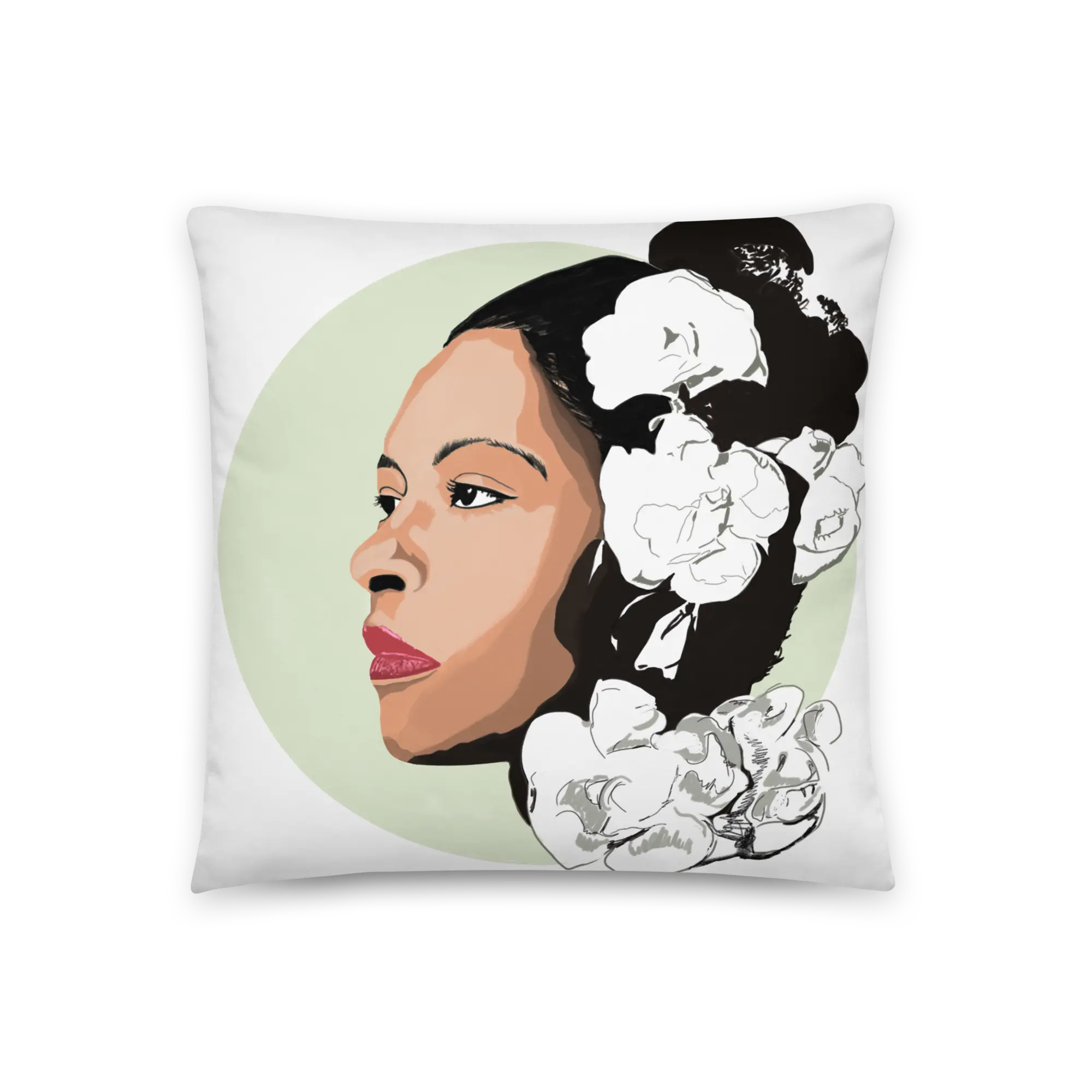 Billie Holiday "Gardenia" Home Lifestyle Decorative Pillows
