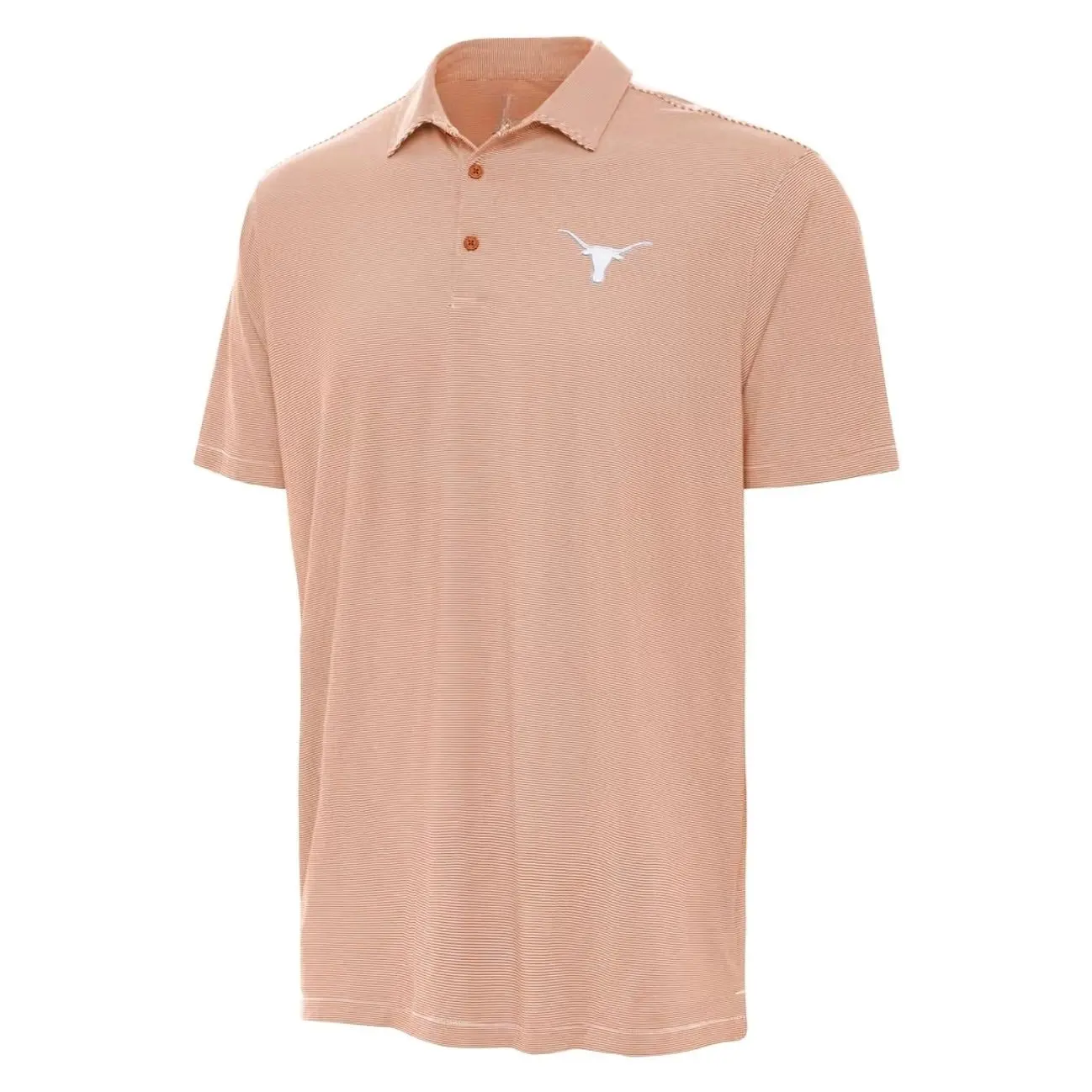 College Texas State Longhorns Antigua Twine Polo - Burnt Orange Short Sleeve Tee, Casual Collared Shirt Boatyard Button-Up Shirt Toile Teddy Polo