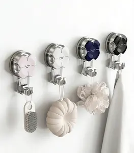 Heavy Duty Suction Cup Hooks, Strong Suction Hanger for Wreath, Shower, Window & Glass Door. Waterproof Outdoor Hooks for Bathroom Wall Hanging - Removable, No Drilling
