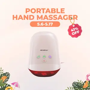 [mothersdaygift] CINCOM Portable Hand Massager (PINK), Cordless, with Comfort Heat and Gentle Massage, Adjustable Settings, Auto-Off Feature, Rechargeable, Perfect for Daily Relaxation, Ideal Gift