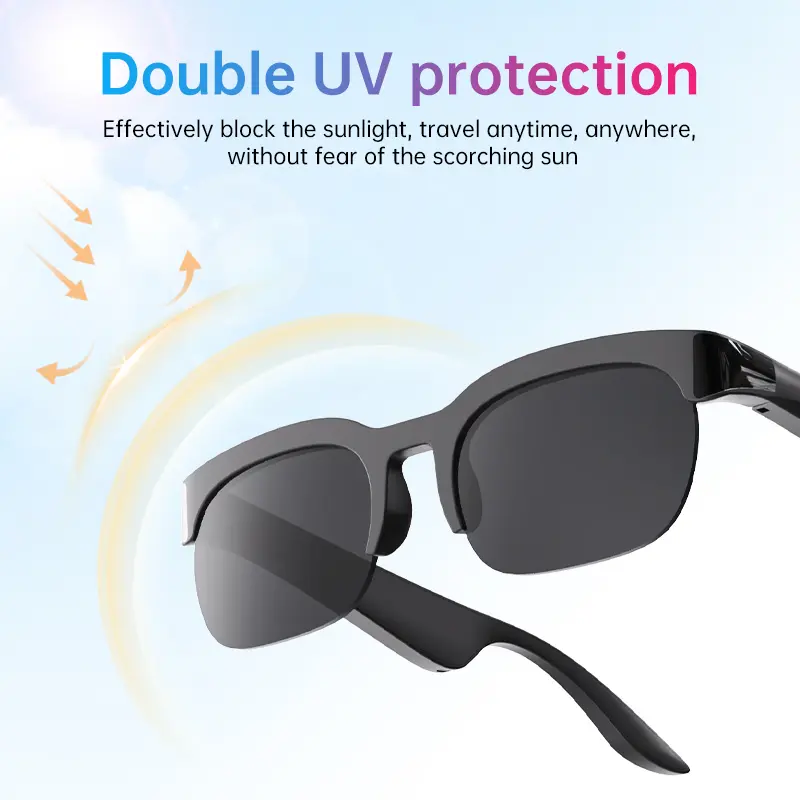 【Back to School】Smart Bluetooth Glasses  Anti-shake Outdoor Sports Wearable Sunglasses Multifunctional Wireless Audio with Intelligent Voice Assistant 【SummerVibes】
