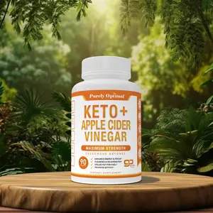 Purely Optimal Keto BHB & Apple Cider Vinegar Capsules – Exogenous Ketones with The Mother for Ketosis Support & Wellness – 90 Capsules