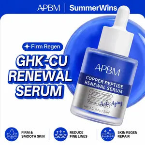 APBM Copper Peptides Serum for Face | GHK-Cu Peptide + Matrixyl 3000 + Hyaluronic Acid | Anti-Aging Firming Serum for Fine Lines, Wrinkles & Skin Elasticity | 1.01 fl oz