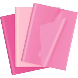 30 Sheets Pink Tissue Paper for Gift Bags, Assorted Pink Tissue Paper Wrap Bulk for Decoration Weddings Birthday DIY Project Valentine's Day Christmas Wrapping Crafts Decor, 14 X 20 Inches