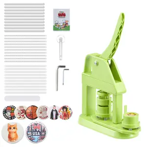 DIY Badge Button Maker Kit with 500 Pieces of Button Parts - Create Personalized Pins Easily!