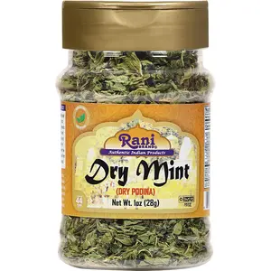 Rani Dry Mint Leaves (Podina Leaf) Spice, Dried Herb 1oz (28g) All Natural ~ Gluten Free Ingredients | NON-GMO | Kosher | Vegan | Indian Origin