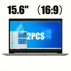 2PCS 15.6 Inch Laptop Screen Protector Anti Glare 5H Hardness PET Film for Dell HP Lenovo IBM Chromebook 16:9 Compatible