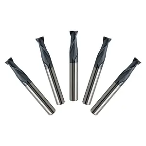 LU&MN Carbide Square End Mill - 2 Flute 5/16"-2T for Milling Alloy Steels, Hardened Steel, Metal & More - Set for DIYers & Professionals Cnc Machine Tool Material Surface Quality
