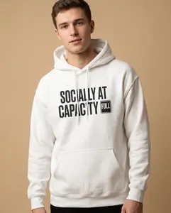 Socially At Capacity — Hoodie