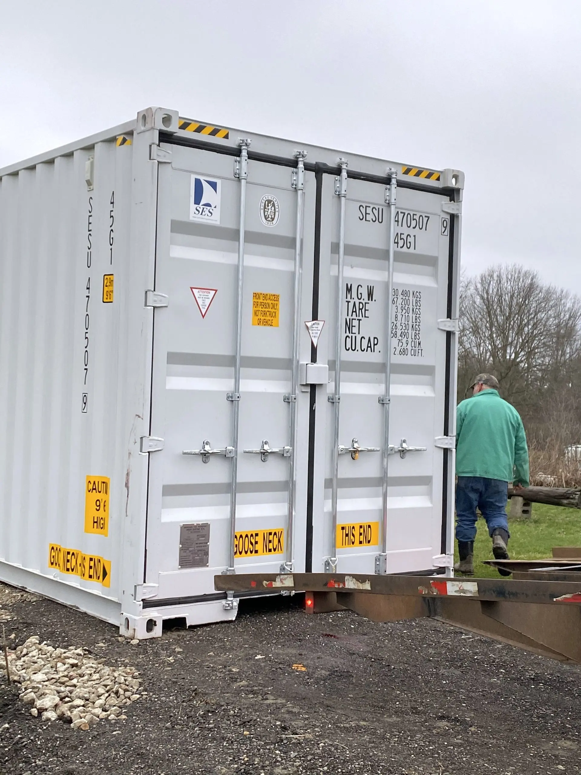 New 40ft Double Door High Cube Shipping Container in Oakland, California