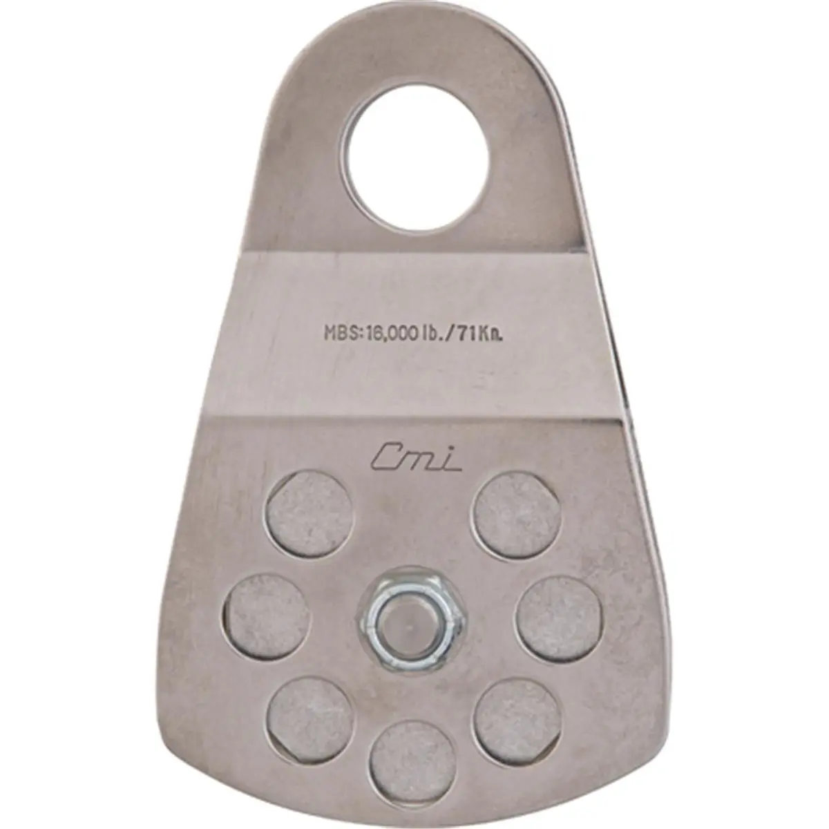 212 MAIN Heavy Duty Climbing Pulley - 3 in. Aluminum Sheave, High Strength, Stainless Steel Sides, 16,000 lbs Load Capacity, 20oz/560g Weight, 5/8 in. Max Rock Climbing Rope Diameter, Rock Climbing Rope Pulleys