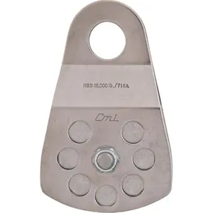 212 MAIN Heavy Duty Climbing Pulley - 3 in. Aluminum Sheave, High Strength, Stainless Steel Sides, 16,000 lbs Load Capacity, 20oz/560g Weight, 5/8 in. Max Rock Climbing Rope Diameter