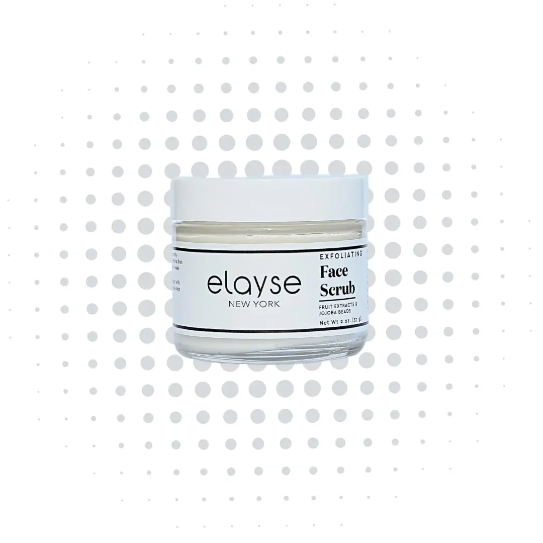 Elayse Exfoliating Face Scrub - Deep Cleansing & Gentle Exfoliation with Natural Ingredients -Smooths Skin, Removes Impurities, Enhances Skin Glow