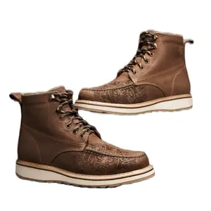Work boot / Bota de trabajo cafe Claro