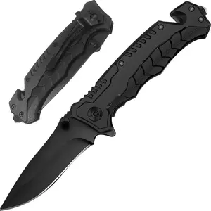 Compact folding knife, with a lightweight and compact design, suitable for camping, hiking, and outdoor emergency situations. Single-handed opening, suitable for both hands. Window-breaking function. Tactical folding knife, suitable for daily carry.
