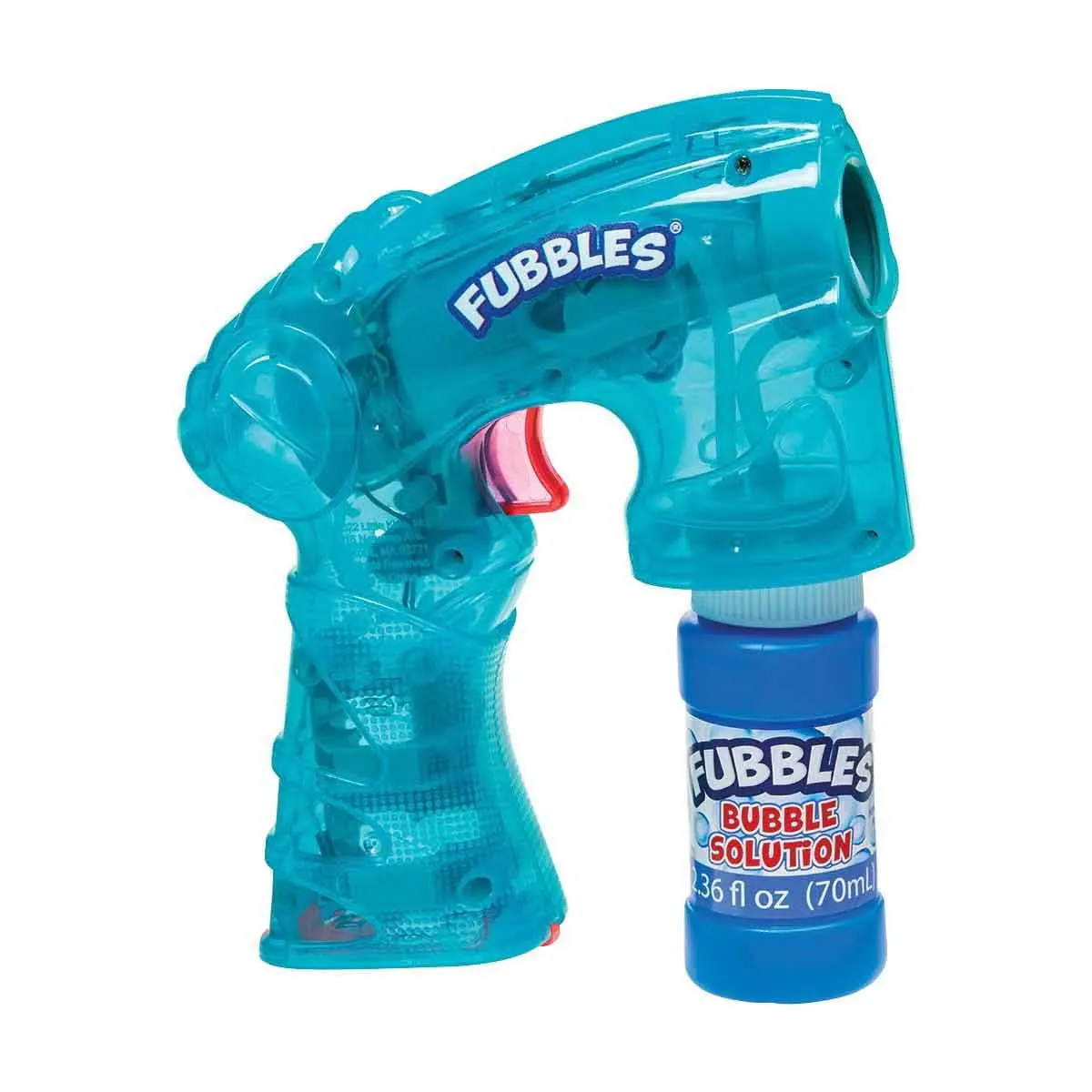 Fubbles Light-Up Bubble Blaster + Bubble Solution 2.36 Fl Oz Colors May Vary