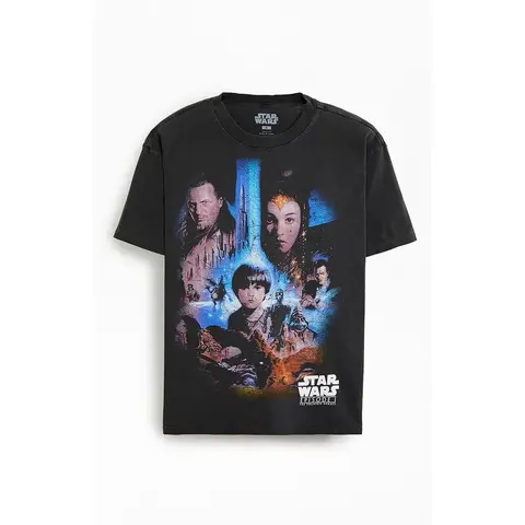 Pacsun Men's Star Wars Episode 1 Phantom Of The Menace Oversized T-Shirt - Multicolor