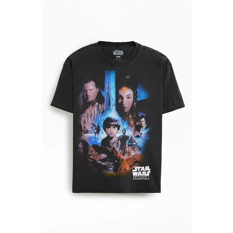 Pacsun Men's Star Wars Episode 1 Phantom Of The Menace Oversized T-Shirt - Multicolor