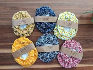 Waterproof bowl cover 6", 9 "/ Reusable food wrap/ Sourdough gift / Alternative to plastic wraps & beeswax wrap / Mixing bowl cover