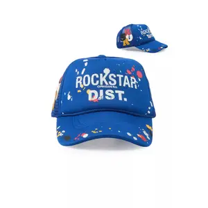 Platon Royal Blue Graphic Trucker Hat Platon Royal Blue Graphic Trucker Hat