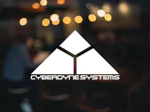 The Terminator Cyberdyne Systems Logo Vinyl Decal, Car Accessory, Laptop Sticker or Instant Pot Decal