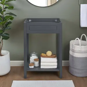 Modway Altura 24" Bathroom Vanity Cabinet (Sink Basin Not Included) in Gray