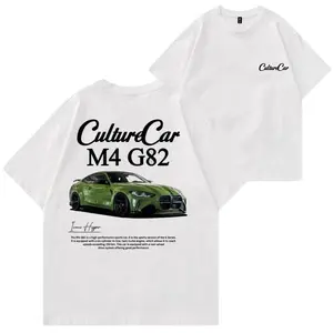 Bimmer M4 G82 T-shirt Hoodie Sweater Car Enthusiast Unisex Vintage Classic Cotton Menswear Top Advanced Digital Printing Technology
