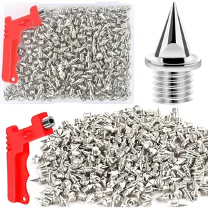 1/4Inch Track Spikes Stainless Steel Pyramid Spikes for Track Running Sprinting Cross Country Golf Shoes