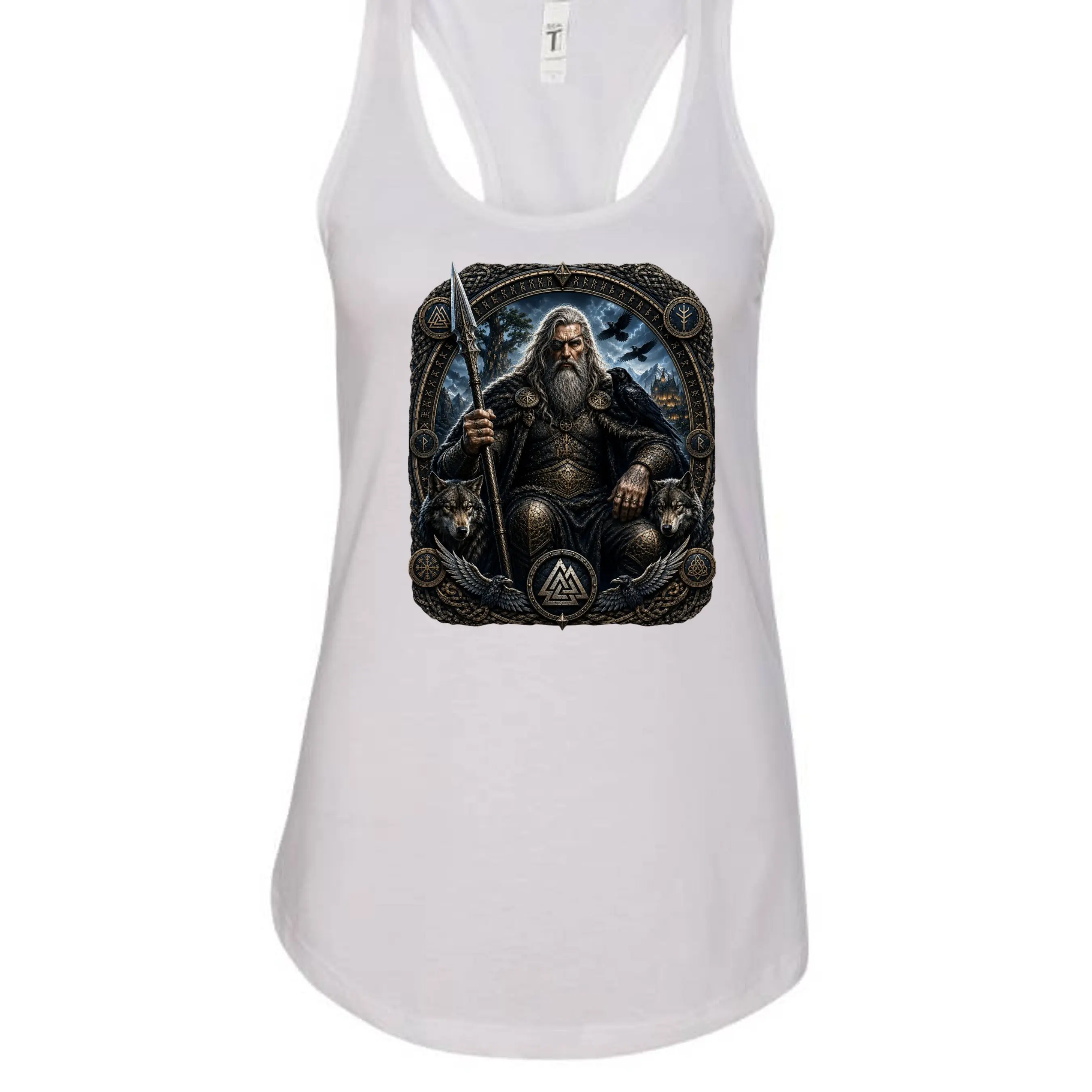 Odin Viking Allfather Tank Top – Norse God Graphic Muscle Shirt