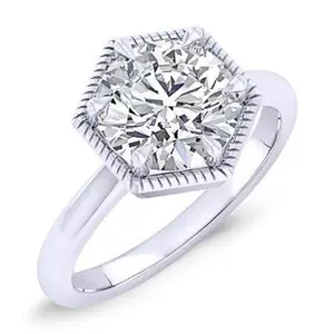 Aspen - Round Moissanite Engagement Ring