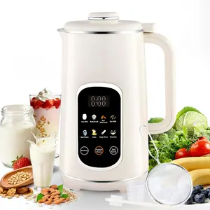40oz Nut Milk Maker Machine, 8-in-1 LED Panel  Screen Soy Milk Maker for Homemade Almond, Soy & Oat, -Based and Dairy Free Beverages with 12H Delay Start & Self-Cleaning (White)