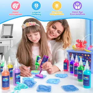 Joyfresh DIY Aqua Fairy Gel Squishy Kit Make Cute Water Creatures, Colorful DIY Craft Toy, Fun Sensory Play Gift for Kids