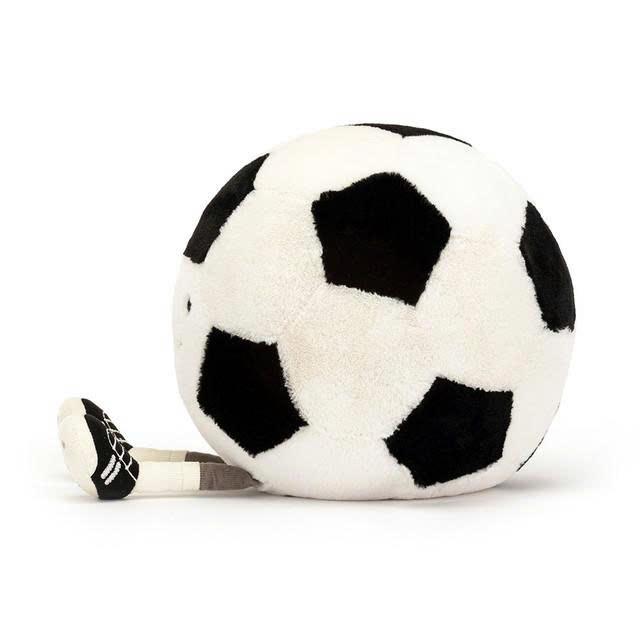 Jellycat Amuseables Sports Football – Soft Plush Toy Ball, Cute Soccer Gift for Kids & Fans, Collector Edition 2025, Keychains