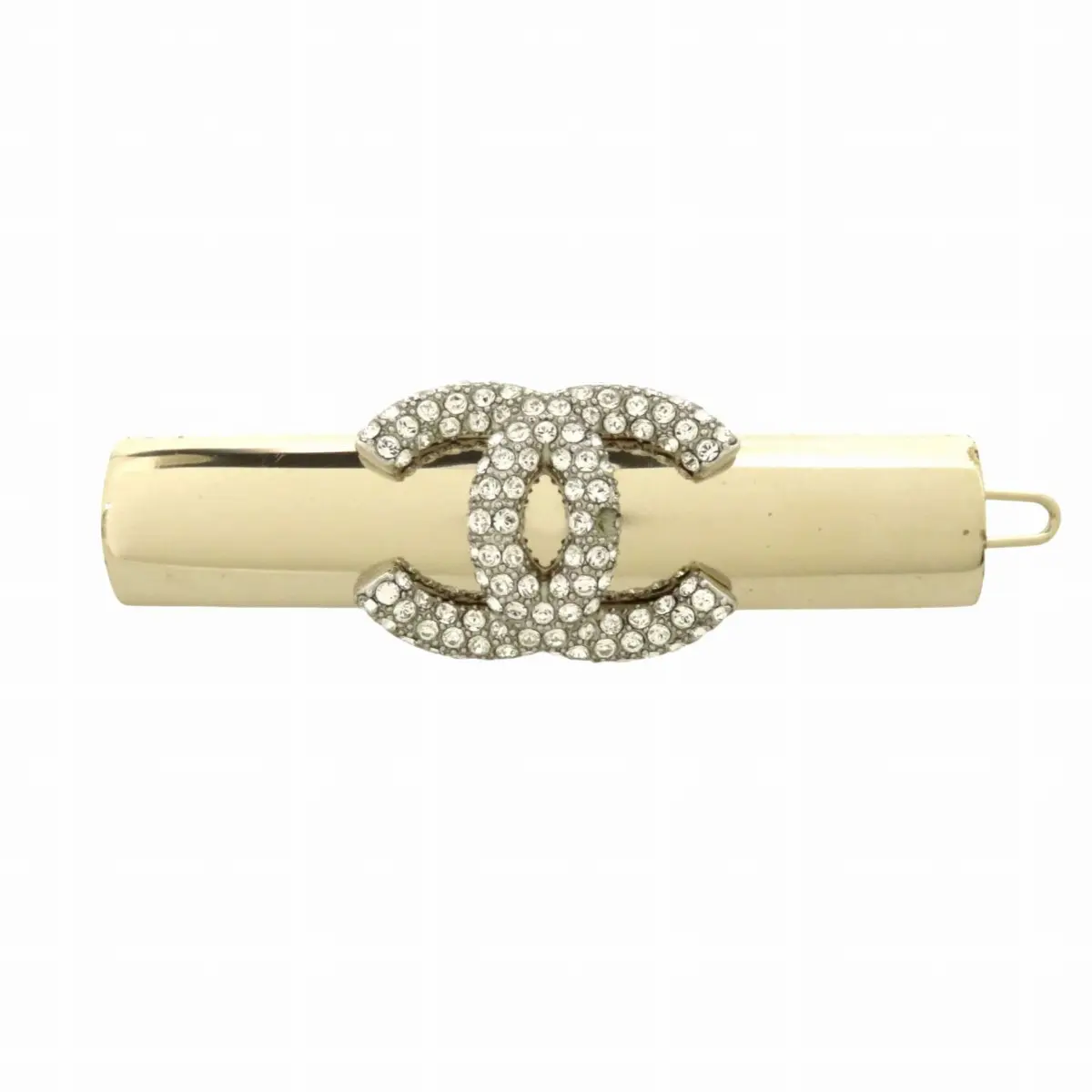 Pre-owned CHANEL Zinc Alloy Small Leather Goods Rhinestone Earrings