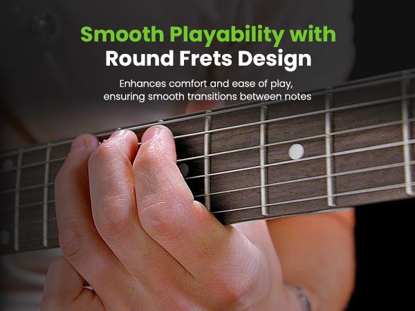 GearIt Valley Series 39" Electric Guitar Set with 10W Rechargeable Bluetooth Amp, H-H Pickups, Coil Split, All-Inclusive Starter Kit - Portable GearIt Valley Series 39" Electric Guitar Set with 10W Rechargeable Bluetooth Amp, H-H Pickups, Coil Split, All-Inclusive Starter Kit - Portable