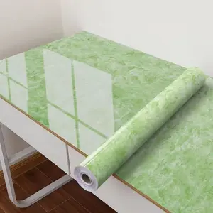 Peel-N-Stick Waterproof Cabinet Wallpaper, Self-Adhesive Glossy Oil-Proof Removable Countertop Covering, Easy-to-Install Peel-N-Stick Wall Stickers for Kitchen Cabinets, Shelves