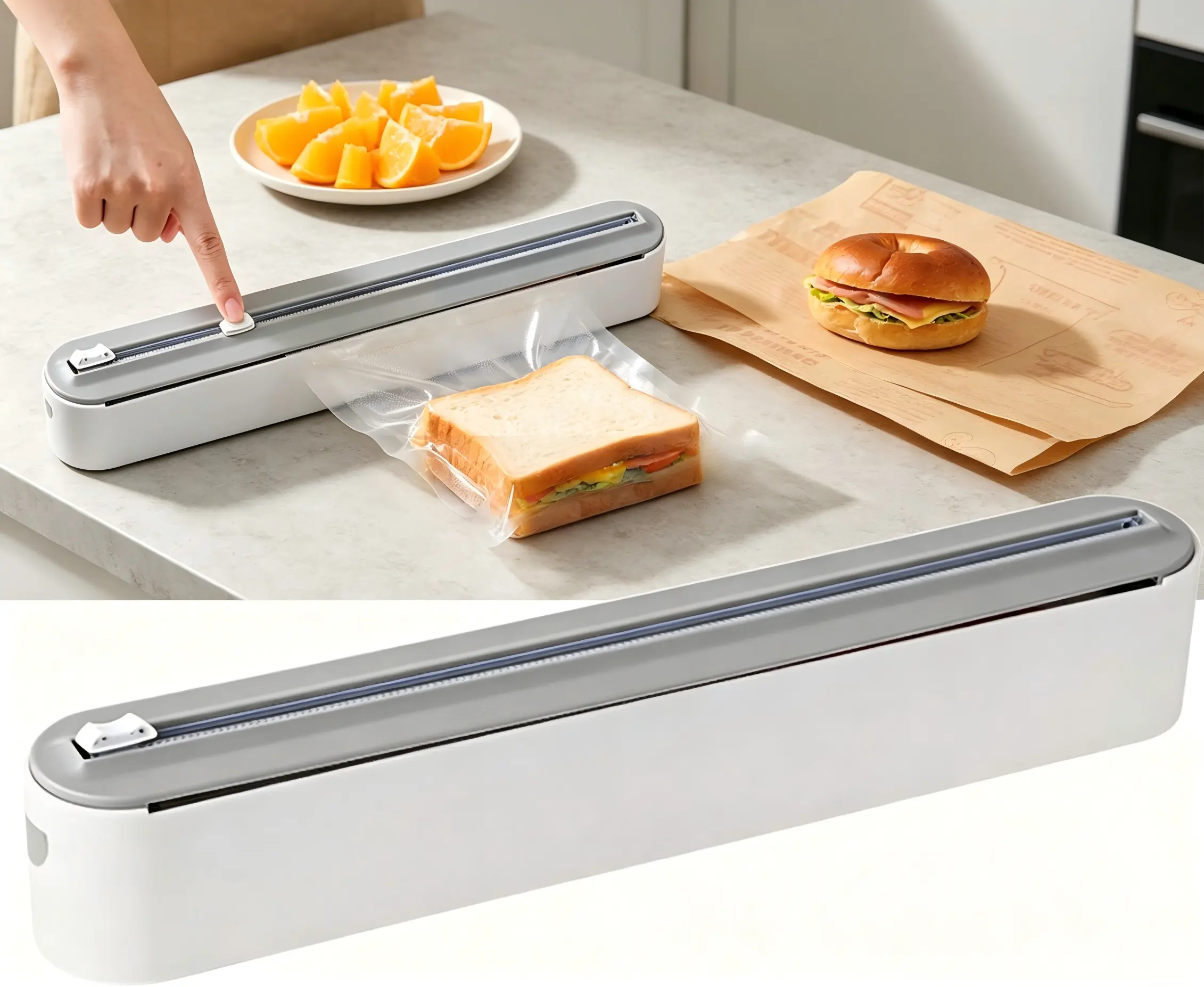 Say Goodbye to Jagged Foil Edges! This Magnetic Wrap Dispenser with Slide Cutter Organizes Foil, Plastic Wrap & Wax Paper in One Sleek Pull—Your Countertop Never Looked This Clean.