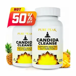 Candida Cleanse  - Probiotic & Antifunga Formula Healthcare Dietary - 60 Vegan Capsules