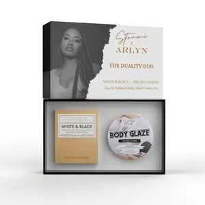 Canvas Beauty The Duality Duo - A Stormi x Arlyn Collaboration Gift Set: White & Black Perfume & The Boy Is Mine Body Glaze Eau de Parfum & Body Glaze Combo Set Makeup Scent