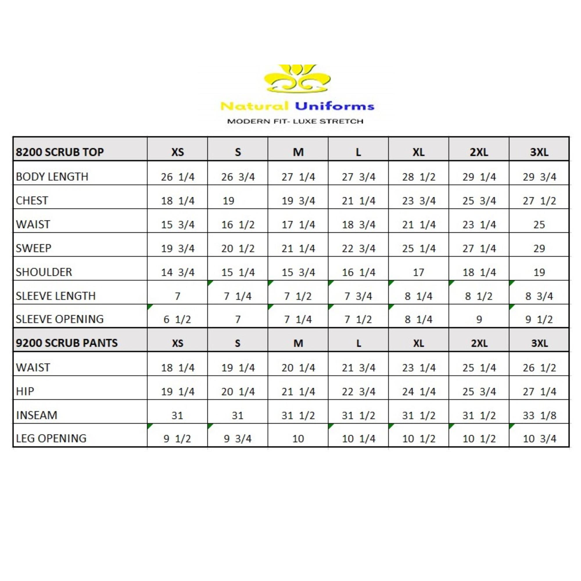 Natural Uniforms Women’s Ultra Soft Y-Neck Scrub Set – Stretch Medical Uniform with Drawstring Pants (8200-9200)