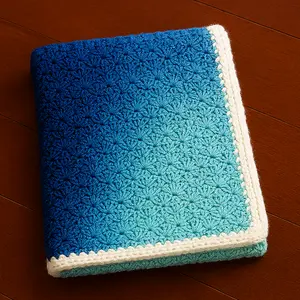 Customizable Blanket with Gradient or Solid Design - Personalized Comfort & Diverse Yarn Types for Unique Accessory