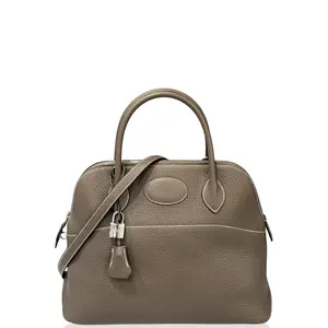 Pre-owned HERMÈS Leather tote bags Hermes Bolide 31 Taurillon Clemence 18 Etoupe (ys022626b6)