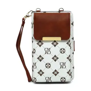 Fashion World CM Monogram Wallet Crossbody Cell Phone Case