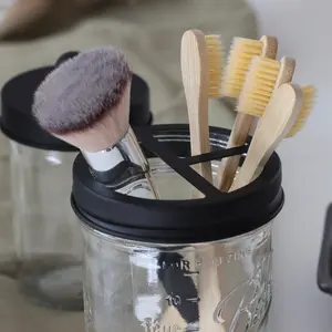 Mason Jar Toothbrush Holder Lid