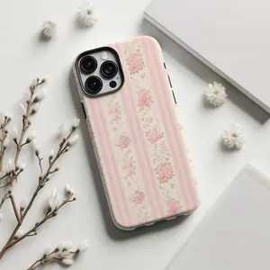 Blushing Floral Phone Case, Love Shack Fancy Inspired Design for iPhone, Galaxy, Pixel F