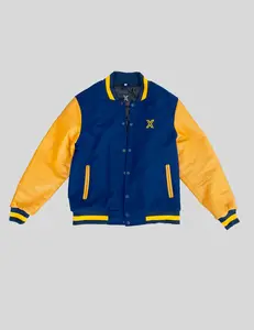 Men's Kanfedence (Confidence) Varsity Jacket in Royal Blue - LIMITED EDITION