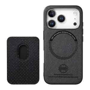 For iPhone 17 Pro Max/16 Pro Max/15/14/13/12, Strong Magnetic Cowboy Wallet Card Case Anti-Slip Phone Credit Card Holder, Detachable Ultra-Capacity, Full Coverage Shockproof