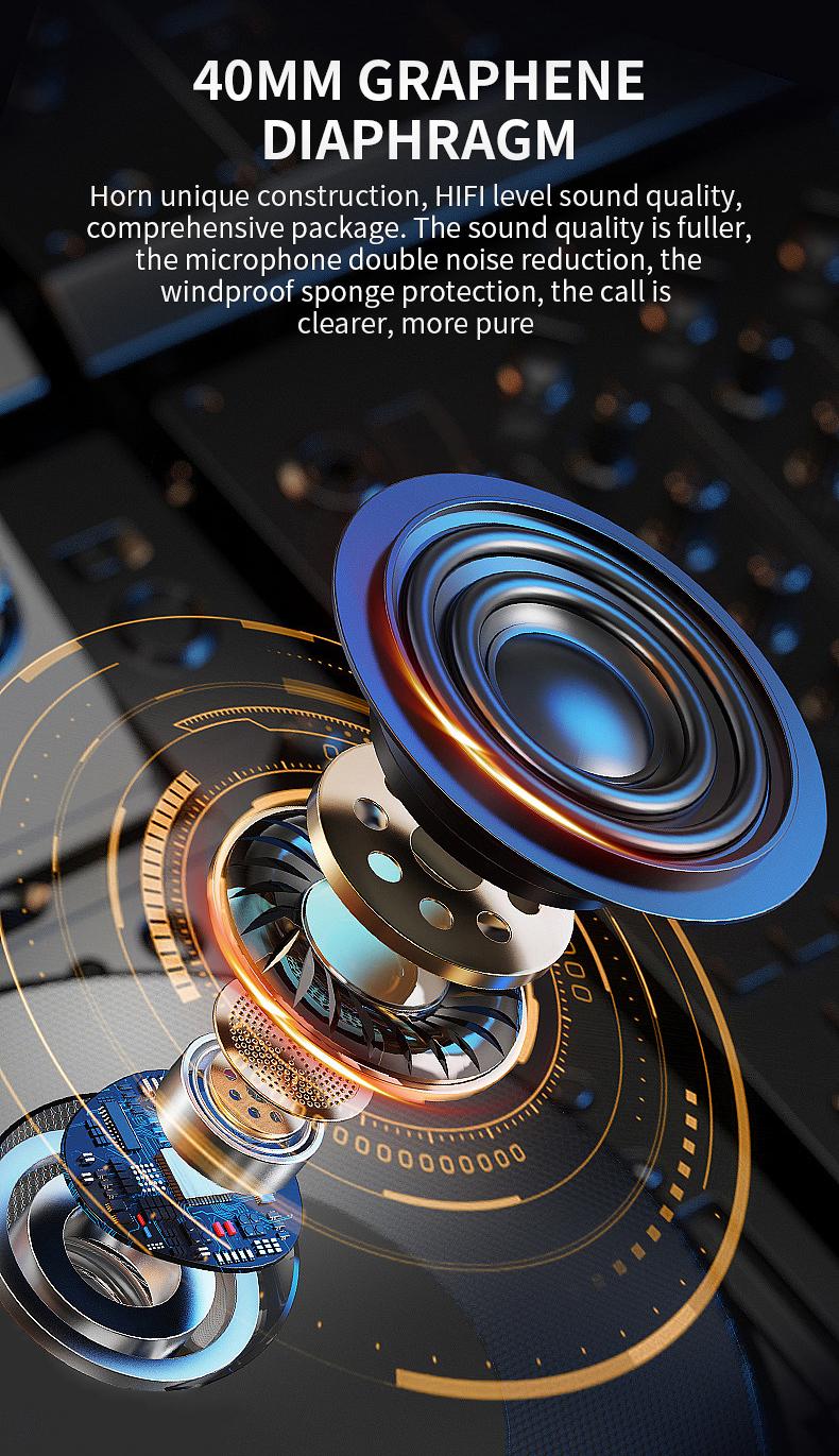 Y10 Motorcycle Helmet Headset Stereo Voice Control Bluetooth Hands Free Call  2000mAh With Ambient Light