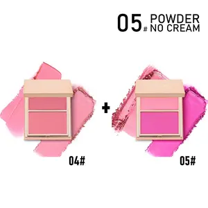 PHOFAY Double - Take Cream & Powder Blush Duo - Buildable Blendable Formula for Flawless Radiant Glow Compact Makeup Everyday Use, Christmas gift sets